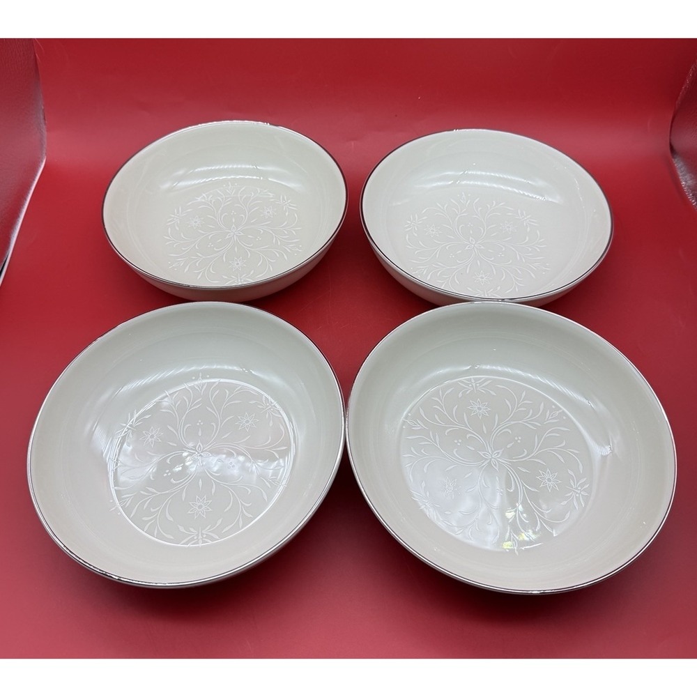 Set Of 4 Pickard Damask Soup Bowl 518551 Vintage